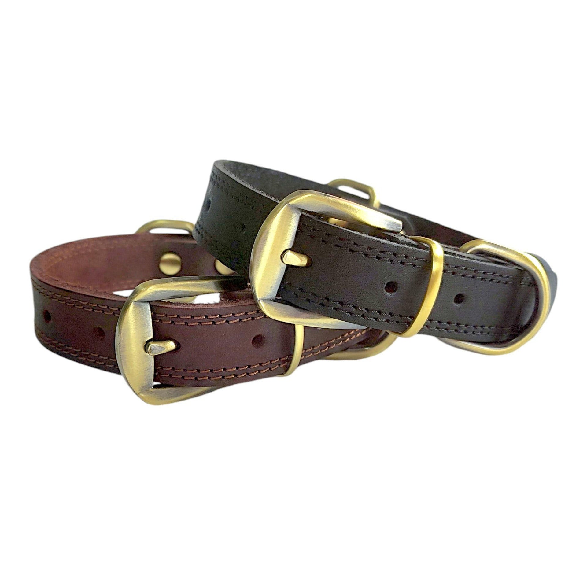 Heritage Full-Grain Leather Dog Collar