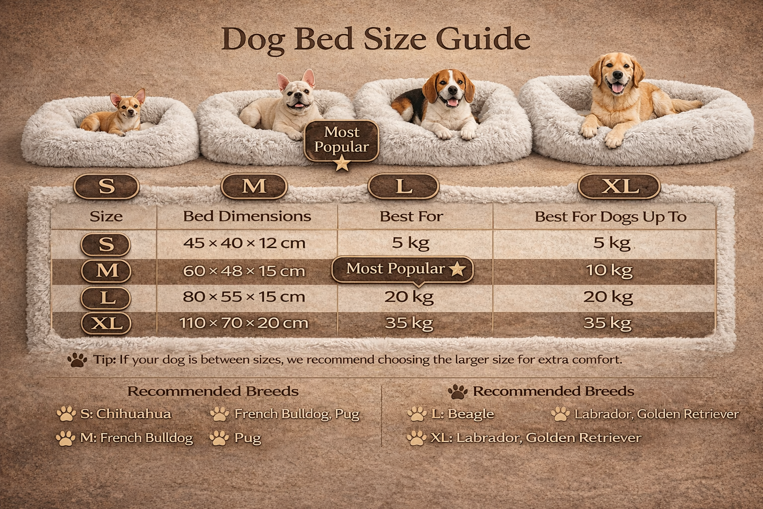 Orthopedic Memory Foam Pet Bed – Removable Washable Cover