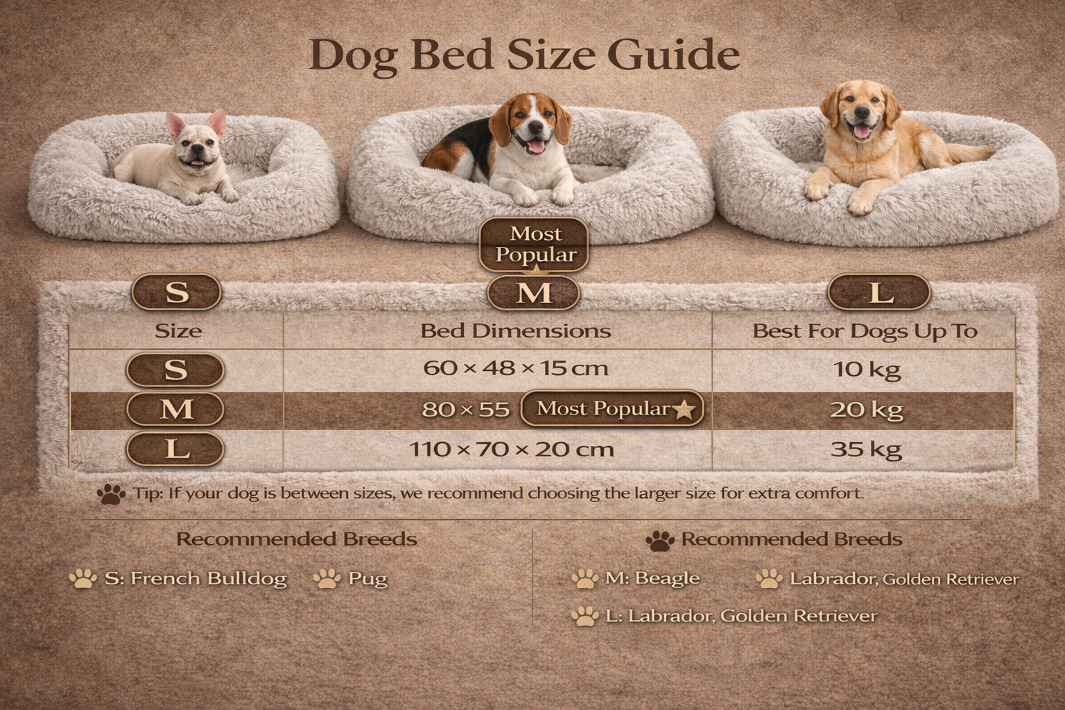 Premium Orthopedic Memory Foam Pet Bed