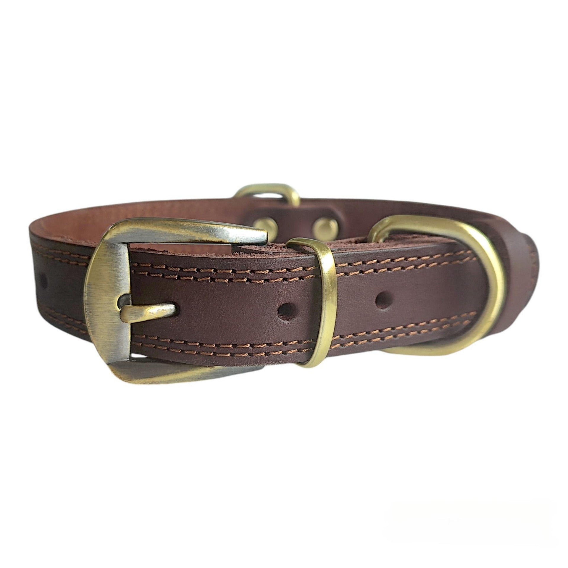 Heritage Full-Grain Leather Dog Collar